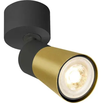 BIG WHITE (SLV) PURI 2.0 Cone nástěnné a stropní svítidlo, 1x max. 6W GU10, černá / zlatá 1008289