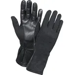 MILTEC Rukavice kožené pilotní Nomex® Mil-tec® černé Vyberte velikost: 10 (L)