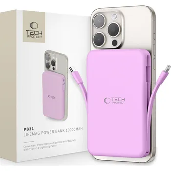 Powerbanka TECH-PROTECT PB31 LIFEMAG MAGSAFE POWER BANK 10000MAH LAVENDER