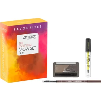 Dekorativní kosmetika Catrice The Essential Brow Catrice Eye Brow Stylist tužka na obočí s kartáčkem 1 g + Catrice Brow Powder Set set na obočí 4 g + Catrice Super Glue gel na obočí 4 ml