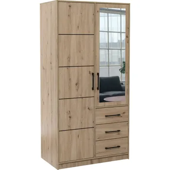 Šatní skříň STO Šatní skříň KOS D2 100 cm, Dub Artisan
