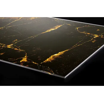 Obklad DIMEX | Plexisklo za kuchyňskou linku PGT-24060-279 | 240 x 60 cm | Černozlatý mramor + Plexisklo za kuchyňskou linku DIMEX v rozměru 240 x 60 cm, motiv Černozlatý mramor