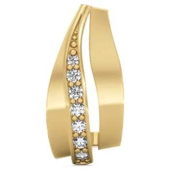 Přívěsek Elegantní přívěsek Ignis, žluté zlato se zirkony, 585-66-2-0294.0Z00.0.00.001.25