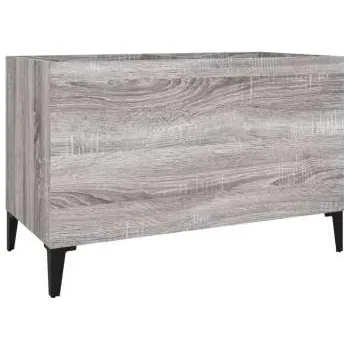 Příslušenství pro gramofon Audiotechnika Goka Úložná Skřínka na LP desky - kovové nohy Šedá sonoma (831971)