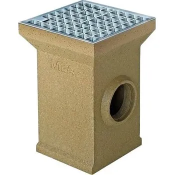 MEA Meagard Dvorní vpusť s pozinkovaným roštem, 300 × 300 × 452 mm 647-150855