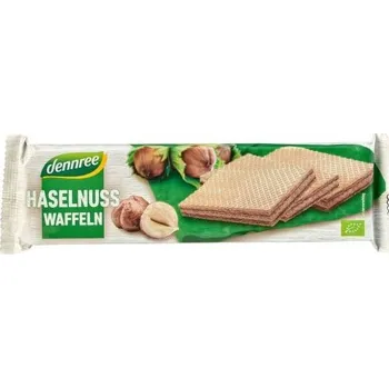 Dennree Oplatky s lískooříškovým krémem BIO 125 g