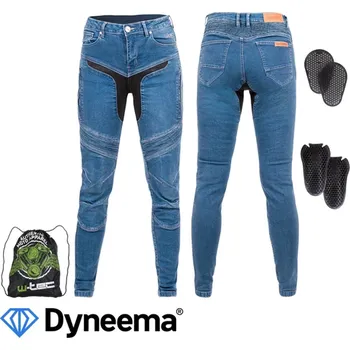 Moto kalhoty W-TEC Dámské moto jeansy Dynetis Lady modrá - S