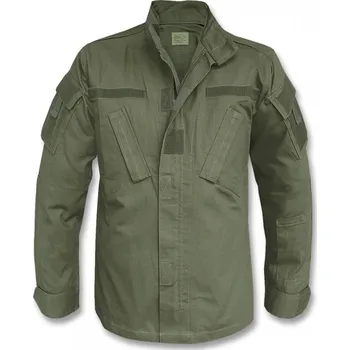 Pánská mikina TEESAR USA Blůza polní šikmý střih ACU RipStop Teesar® Oliv Vyberte velikost: M