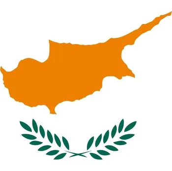 Vlajka Kypr vlajka - 60 x 90 cm - tunel, karabina