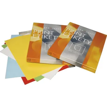 Speciální papír Etikety samolepicí barevné 210X297 mm zelené