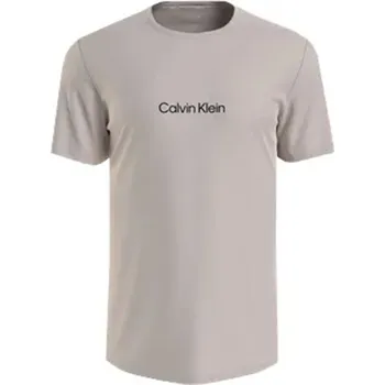 Nátělník Calvin Klein pánské tričko NM2170E světle šedé - Šedá / XL