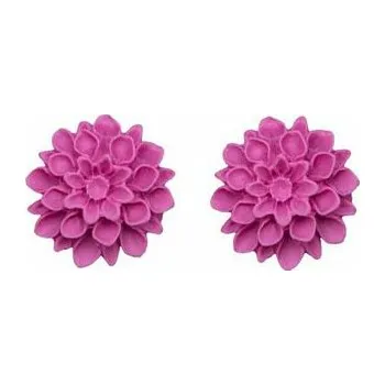 Náušnice Flowerski náušnice - fuchsia