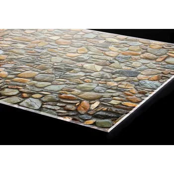 Obklad DIMEX | Plexisklo za kuchyňskou linku PGT-06040-250 | 60 cm x 40 cm | Zeď z oblázků + Plexisklo za kuchyňskou linku DIMEX v rozměru 60 cm x 40 cm, motiv Zeď z oblázků