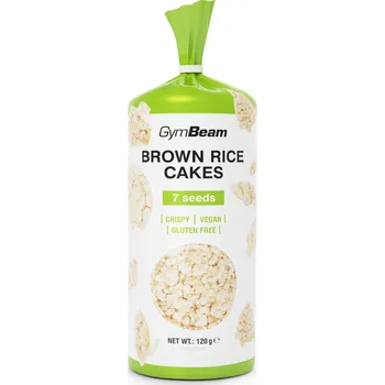 Anabolizér GymBeam Brown rice cakes 120 g 7 seeds