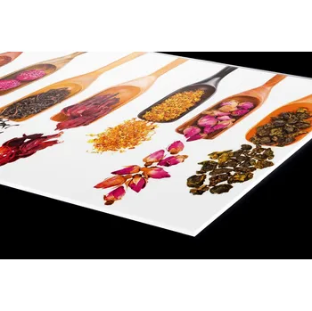 Obklad DIMEX | Plexisklo za kuchyňskou linku PGT-08040-076 | 80 x 40 cm | Lopatky s bylinkami + Plexisklo za kuchyňskou linku DIMEX v rozměru 80 x 40 cm, motiv Lopatky s bylinkami