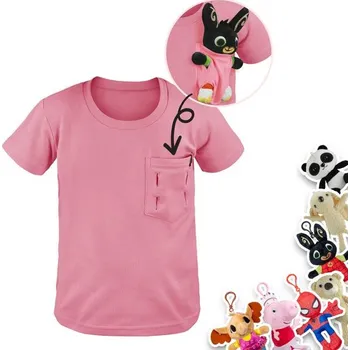 Bontis Tričko s kapsičkou na hračku - Růžová | 104/110