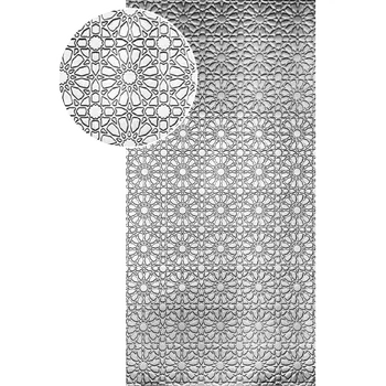 Plech Lisovaný pozinkovaný plech 2000x1000x1,2mm, lisovaný vzor KVĚT 2, 3D efekt.