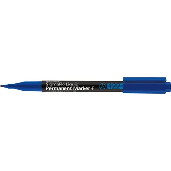 Popisovač permanentní s tekutým inkoustem modrá stopa 1 mm MONAMI SigmaFlo Liquid 122