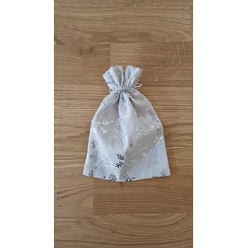 Dárkový pytlík stříbrný střední