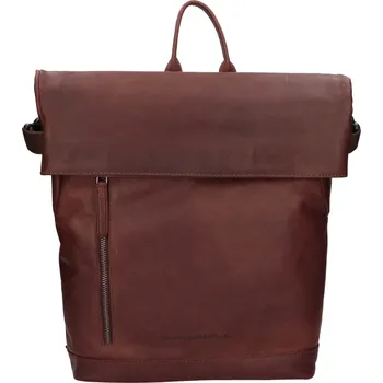 Městský batoh Kožený business batoh The Chesterfield Brand Mazara - hnědá