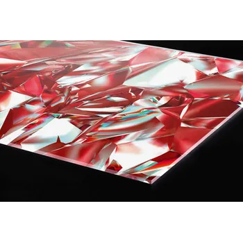 Obklad DIMEX | Plexisklo za kuchyňskou linku PGT-10060-071 | 100 x 60 cm | Červený krystal + Plexisklo za kuchyňskou linku DIMEX v rozměru 100 x 60 cm, motiv Červený krystal