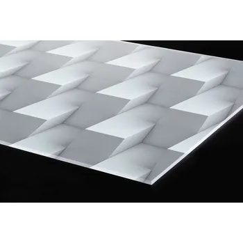 Obklad DIMEX | Plexisklo za kuchyňskou linku PGT-08040-096 | 80 x 40 cm | 3D krychlová zeď + Plexisklo za kuchyňskou linku DIMEX v rozměru 80 x 40 cm, motiv 3D krychlová zeď