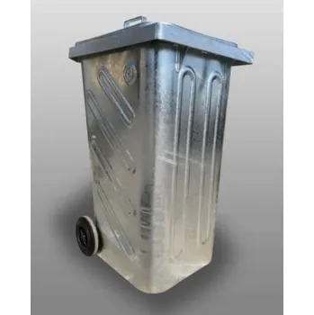 Popelnice Kovová popelnice s kolečky 360 l