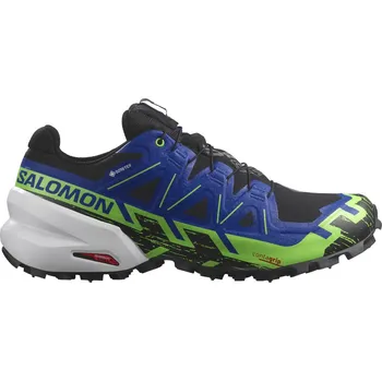 Pánská treková obuv Salomon SPIKECROSS 6 GTX - unisex - černá/modrá Velikost: 41 1/3