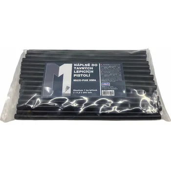 Průmyslové lepidlo ČESKÝ STAVITEL 1kg černé 11 x 300 mm tavné tyčinky MAXIPAK 9901212