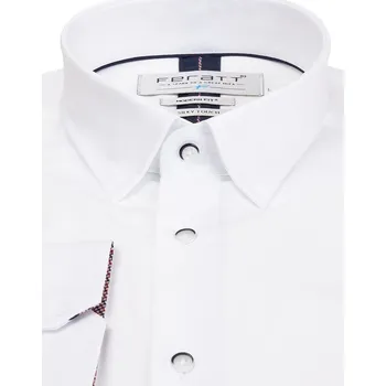 Pánská košile FERATT Pánská košile SILKY TOUCH MODERN bílá Velikost: XXL