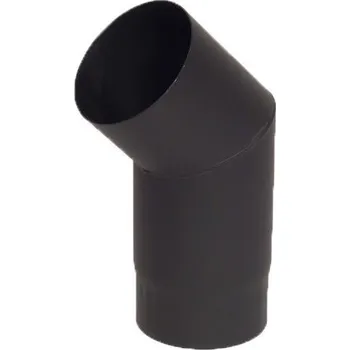 Kouřovod Ocelové koleno 45° kouřovodu 120 mm, tloušťka 1,5 mm