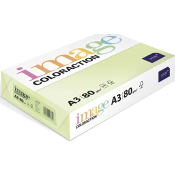 Barevný papír Barevný papír Image Coloraction A3 80g reflexní zelená 500 ks