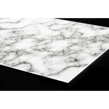 Stavebniny DIMEX | Plexisklo za kuchyňskou linku PGT-08060-278 | 80 x 60 cm | Bílý mramorový vzor + Plexisklo za kuchyňskou linku DIMEX v rozměru 80 x 60 cm, motiv Bílý mramorový vzor