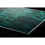 DIMEX | Plexisklo za kuchyňskou linku PGT-24060-281 | 240 x 60 cm | Tmavě zelená mramorová textura + Plexisklo za kuchyňskou linku DIMEX v rozměru 240 x 60 cm, motiv Tmavě zelená mramorová textura
