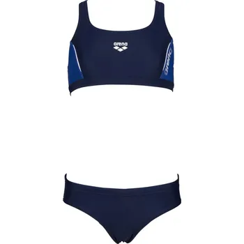 Dámské plavky Dětské Dvoudílné plavky ARENA G THRICE JR TWO PIECES 004105/771 – Tmavě modrá 8-9