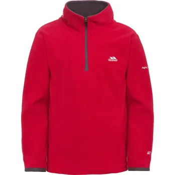 Pánská mikina TRESPASS Chlapecká fleecová mikina na zip 3 ROKY ČERVENÁ