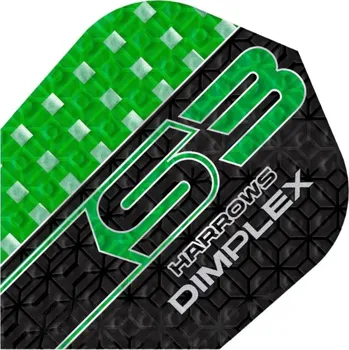 Příslušenství pro šipky Harrows Letky Dimplex S3 - No6 - Green F4552