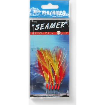 Rybářský háček FLASHMER Sada na mořský rybolov Kit Seamer 5 háčků č. 1/0 3 ks