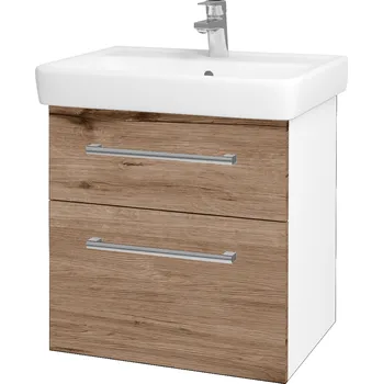 Koupelnový nábytek Dřevojas Umyvadlová skříňka Q MAX SZZ2 60 - N01 Bílá lesk / Úchytka T03 / D23 Herkules