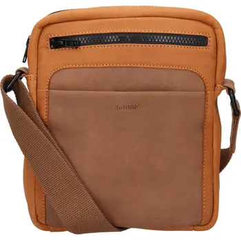 Pánská aktovka Pánská kožená taška přes rameno Lagen Marc - koňak