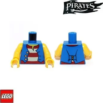 Stavebnice LEGO LEGO® Dílky na figurky LEGO Tělo potištěné /modré / Torso Pirates 973pb0525c01