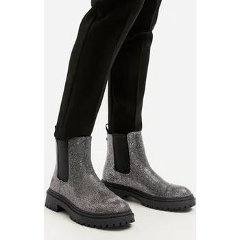 Pracovní obuv Kotníková obuv s elastickým prvkem Steve Madden Moonlit SM11003468 Stříbrná 36