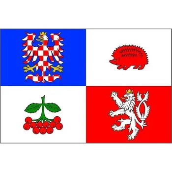 Vlajka Vlajka Vysočiny vlajka - 30 x 45 cm - tunel, karabina