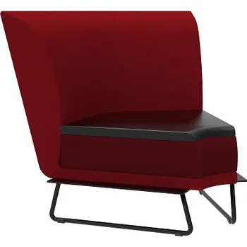 Křeslo RIM rohový segment 60° s černou deskou MDF OX 5272