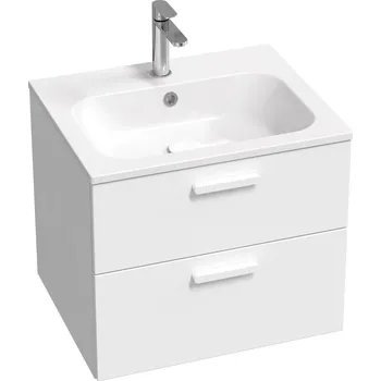 Koupelnový nábytek SD Chrome II 60 skříňka pod umyvadlo bílá, madla bílá