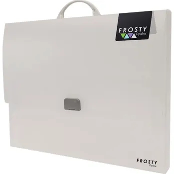 Aktovka A3 s držadlem Opaline Frosty čirá