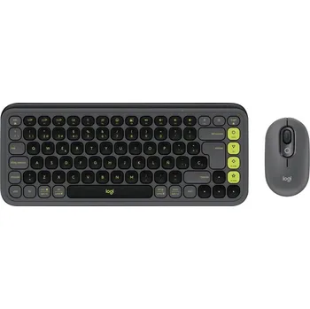 Logitech POP ICON COMBO Bluetooth® sada klávesnice a myše Snadné přepínání 3 zařízení, tlačítka multimédií, funkce Multi