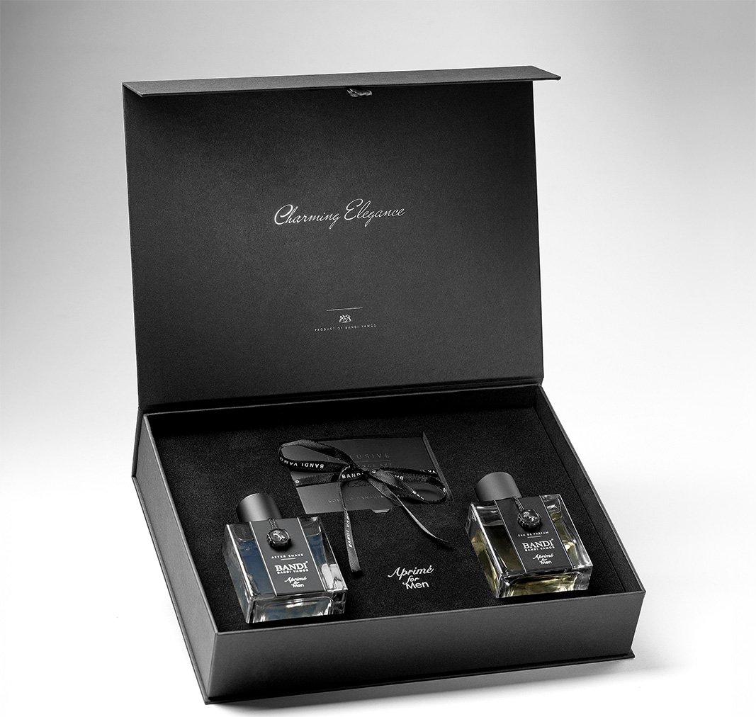Luxusní dárková kazeta - Parfémová voda a voda po holení BANDI Aprimé for Men
