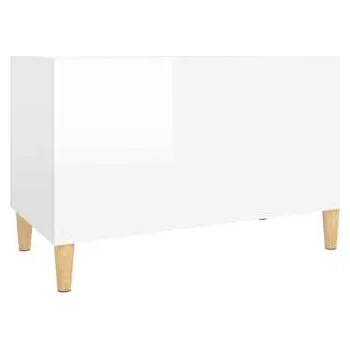 Příslušenství pro gramofon Audiotechnika Goka Úložná Skřínka na LP desky - Dřevěné nohy Lesklá bílá (831959)