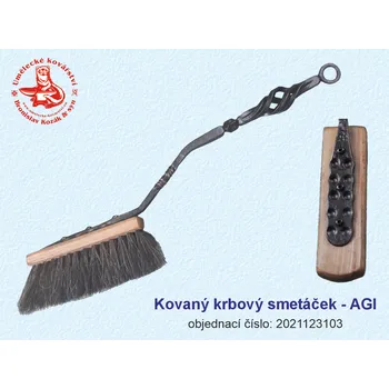 Krbové nářadí Kovaný krbový smetáček - AGI - 2021123103